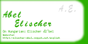 abel elischer business card